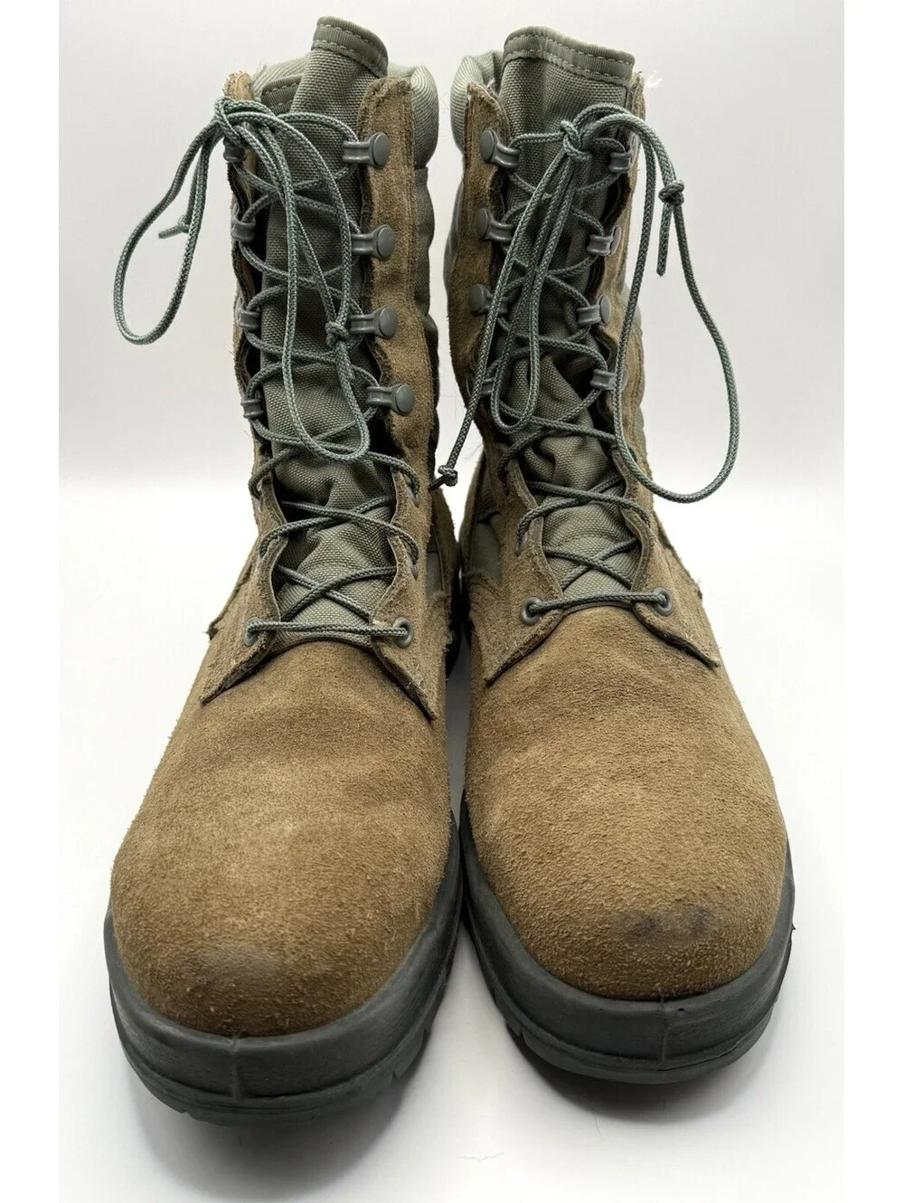 Belleville Military Safety Toe Combat Boots Sz 10.5R Coyote Vibram EH ASTM F2413